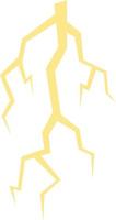 Illustration yellow lightning vector