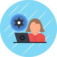 Hiring Manager Female Vector Icon Design