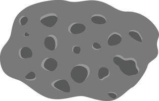 Illustration stone meteorite vector