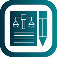 Legal Document Vector Icon Design