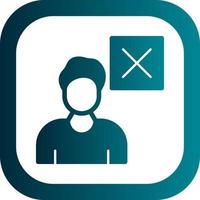 Delete User Vector Icon Design