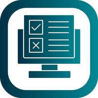 Online Survey Vector Icon Design