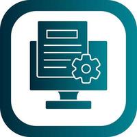 Content Management System Vector Icon Design