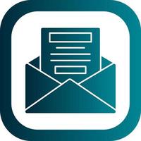 Newsletter Vector Icon Design