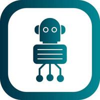 Nano Robot Vector Icon Design