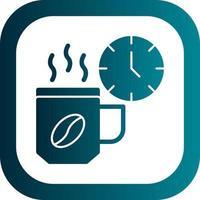 diseño de icono de vector de pausa para el café