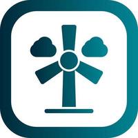 Wind Turbine Vector Icon Design