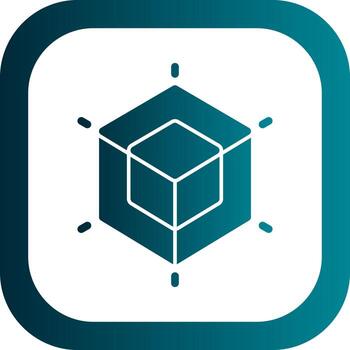 3D Modeling Vector Icon Design