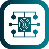 Biometric Data Vector Icon Design
