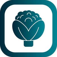 Cauliflower Vector Icon Design