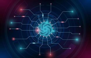Modern Futuristic Technology Background vector