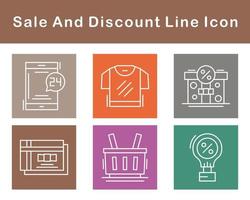 Sale And Discount Vector Icon Set