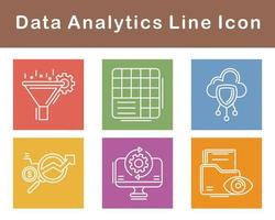 Data Analytics Vector Icon Set