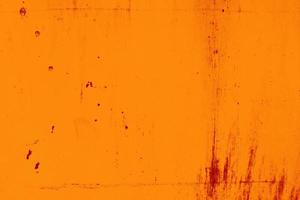 Close up grunge orange metal background and texture photo