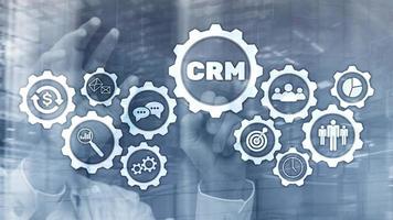 Business Customer CRM Management Analysis Service Concept. Relationship Management. photo