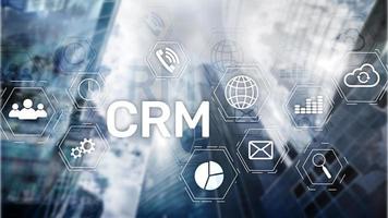 Business Customer CRM Management Analysis Service Concept. Relationship Management. photo