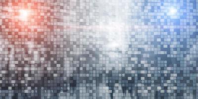 Matrix Abstract futuristic wallpaper. Digital Binary Code Business background. photo