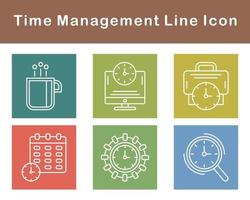 Time Management Vector Icon Set