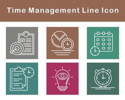 Time Management Vector Icon Set