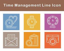 Time Management Vector Icon Set