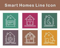 Smart Homes Vector Icon Set