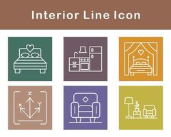 interior vector icono conjunto