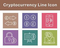 bitcoin y criptomoneda vector icono conjunto