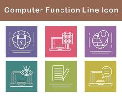 Computer Function Vector Icon Set