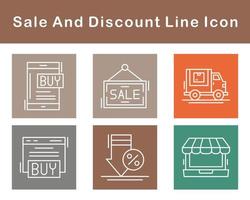 Sale And Discount Vector Icon Set