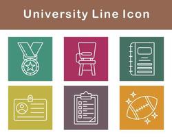 Universidad vector icono conjunto