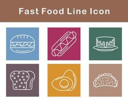 Fast Food Vector Icon Set