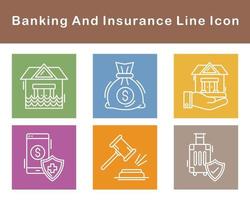 Banking And Protection Vector Icon Set