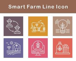 Smart Farm Vector Icon Set