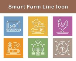 Smart Farm Vector Icon Set