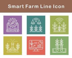 Smart Farm Vector Icon Set