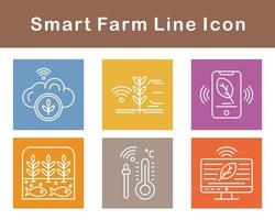 Smart Farm Vector Icon Set