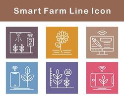 Smart Farm Vector Icon Set