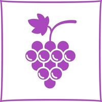 icono de vector de uvas