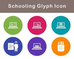 Schooling Vector Icon Set