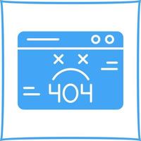 404 Error Vector Icon