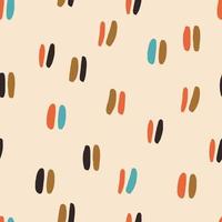 Cute simple pattern with repetitive lines. Seamless texture in retro style. Vector background with short double lines