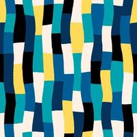 Vector abstract texture with multi coloured lines. Hand drawn colourful geometric texture. Seamless decorative background with wavy coloured stripes