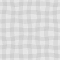 Abstract seamless pattern with wavy lines. Hand drawn checkered texture. Monochrome plaid background in pastel color vector