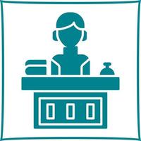 Office Reception Vector Icon