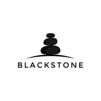 Black stone logo vector illustration design