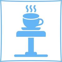 icono de vector de mesa de café