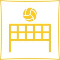 icono de vector de voleibol de playa