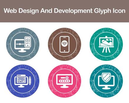 Web Design And Development Vector Icon Set