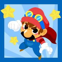Cute Plumber Cartoon with Stars Concept vector
