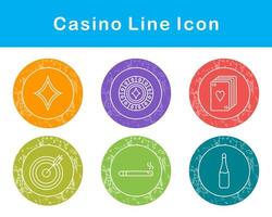 casino vector icono conjunto